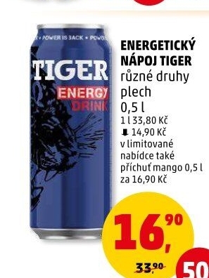 Energetický nápoj Tiger