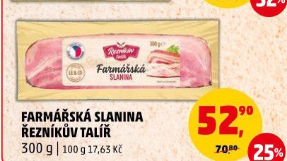 Farmářská slanina Řezníkův talíř