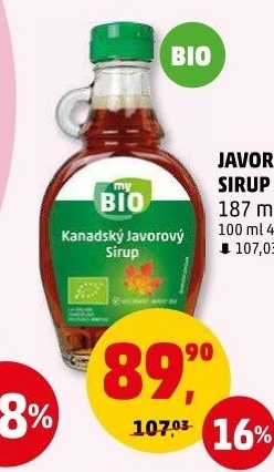 Javorový sirup My BIO
