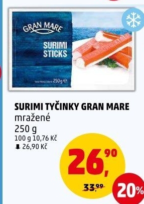 Krabí tyčinky mražené Gran Mare
