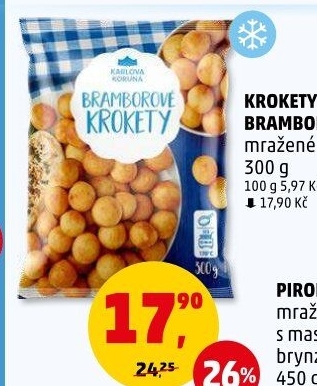 Krokety mražené Karlova Koruna