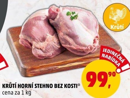 Krůtí stehno bez kosti