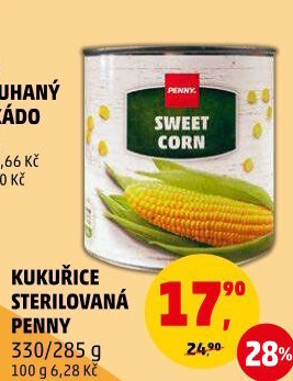 Kukuřice sterilovaná Penny