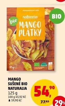 Mango sušené bio Naturalia