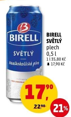 Nealkoholické pivo Birell
