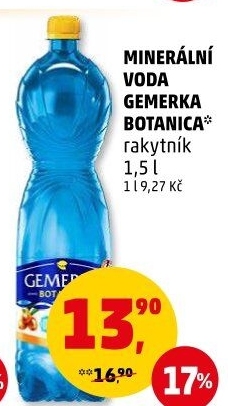 Ochucená voda Gemerka