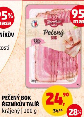 Pečený bok Řezníkův talíř