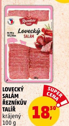 Salám lovecký Řezníkův talíř