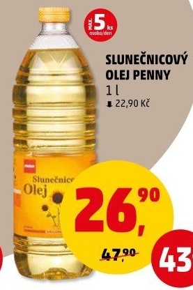 Slunečnicový olej Penny