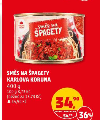 Směs na špagety Karlova Koruna