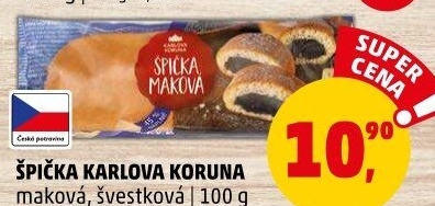 Špička s náplní Karlova Koruna