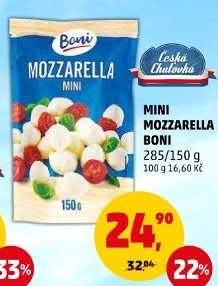 Sýr Mozzarella třešinky Boni