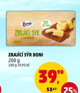 Sýr zrající s kmínem Boni