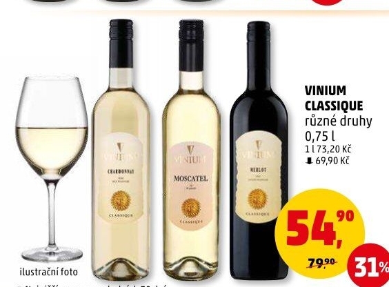 Vína Vinium Classique Velké Pavlovice