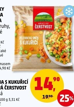 Zeleninová směs s kukuřicí mražená Mrazivá Čerstvost