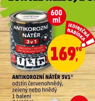 Antikorozní nátěr 3v1