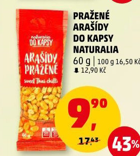 Arašídy pražené Naturalia