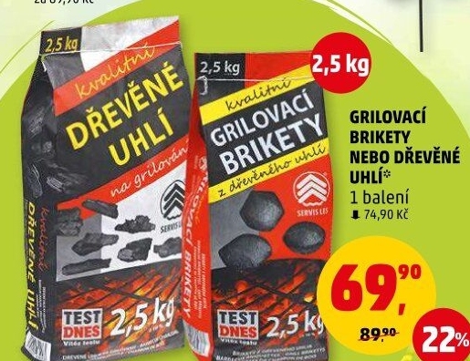 Brikety grilovací Servis Les