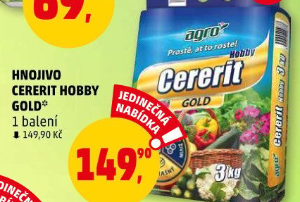 Hnojivo Cererit Hobby Gold Agro