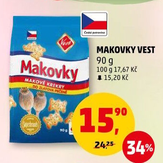 Krekry makovky Vest