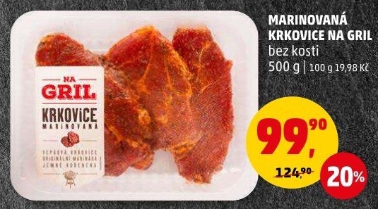 Krkovice bez kosti marinovaná Na gril Penny