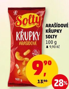Křupky arašídové Solty