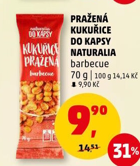 Kukuřice pražená barbecue Naturalia