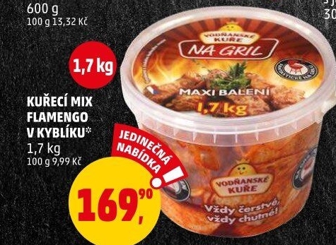 Kuřecí mix na gril Flamengo Vodňanské kuře