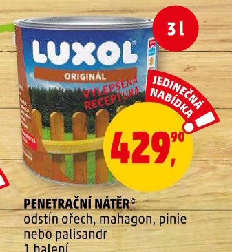 Lazura na dřevo Luxol