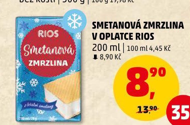 Smetanová zmrzlina Rios