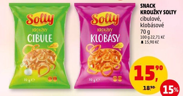 Snack Kroužky Solty