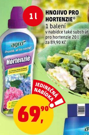 Tekuté hnojivo pro hortenzie Agro