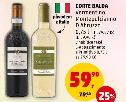 Víno Vermentino Corte Balda
