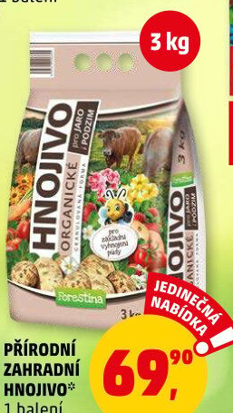 Zahradní přírodní hnojivo Forestina