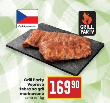 Grill Party Vepřová žebra na gril marinovaná