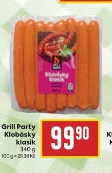 Grill Party Klobásky klasik