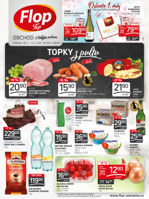 akční leták FLOP TOP 29.4.2024-5.5.2024
