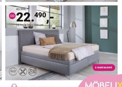 Postel, cca 160/200 cm - Möbelix akcniletaky.com