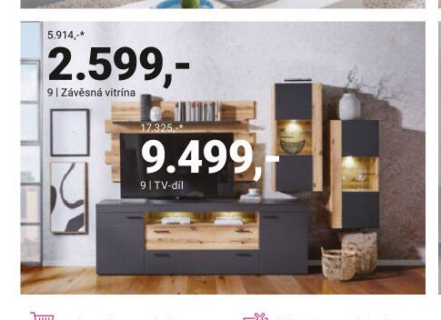 Závěsná vitrína - Möbelix akcniletaky.com