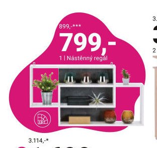 Nástěnný regál - Möbelix akcniletaky.com