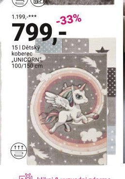Dětský koberec UNICORN - Möbelix akcniletaky.com