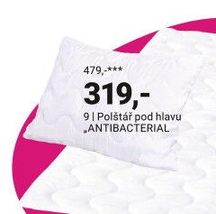 Polštář pod hlavu ANTIBACTERIAL - Möbelix akcniletaky.com