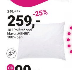 Polštář pod hlavu HENRI - Möbelix akcniletaky.com
