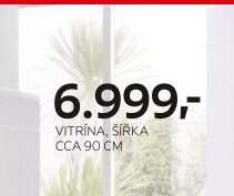 Vitrína, šířka cca 90 cm