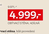 Obývací stěna, 4dílná