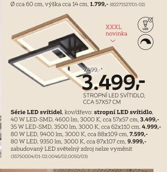 Série LED svítidel, stropní LED svítidlo - XXXLutz akcniletaky.com