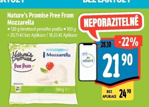 Nature's Promise Free From Mozzarella