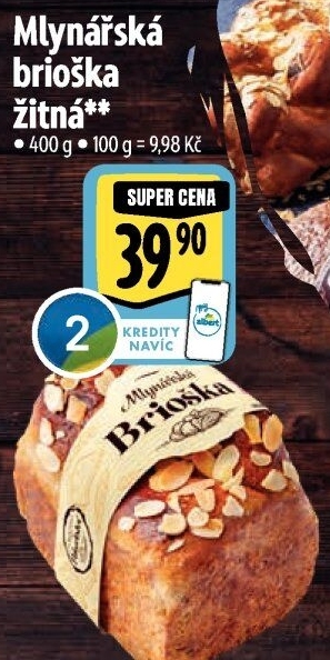 Brioška Mlynářská žitná Albert