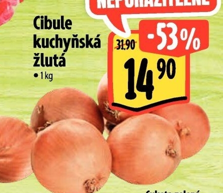 Cibule kuchyňská žlutá