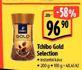 Instantní káva Tchibo Gold Selection